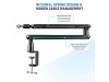 JOYPEER Mic Boom Arm 50 Internal Spring Aluminum Alloy Heavy Duty 1.5KG Desk Clamp JOYPEER Mic Boom Arm 50 Internal Spring Aluminum Alloy Heavy Duty 1.5KG Desk Clamp
